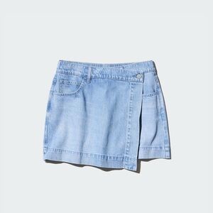 Uniqlo Light Blue Denim Skort